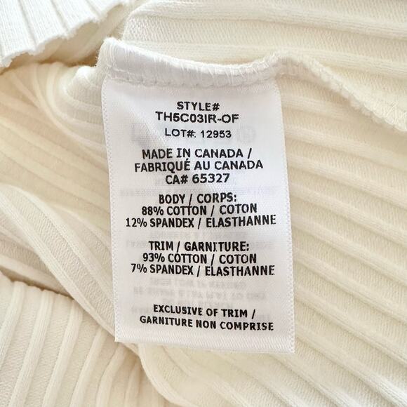 The Range Carved Stretch Cotton Rib Mini Dress, Large - Picture 11 of 12